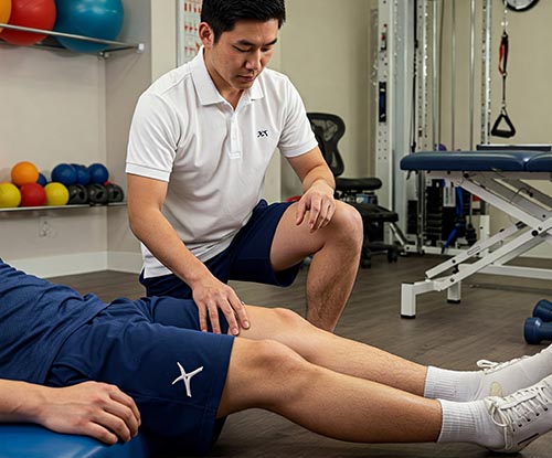 gimnasio con fisioterapeuta