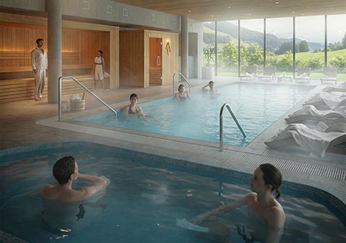 gimnasio con spa